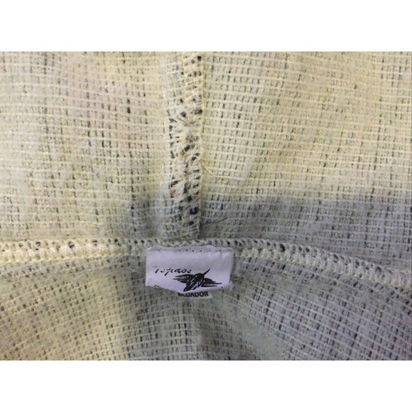 Vintage Tejidos Brown Aztec Southwest Hoodie Tribal Ecuador Zip Sweater Jacket M - Picture 12 of 12